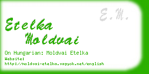 etelka moldvai business card